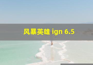 风暴英雄 ign 6.5